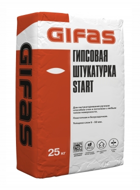 GIFAS Штукатурка гипсовая, Start Profi (35кг)