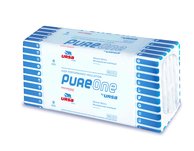 Утеплитель Ursa PUREONE 34 PN Экоакустик 1250х610х50 мм 10шт. уп
