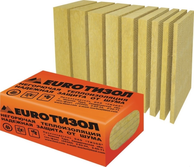 Утеплитель Тизол Евро-Фасад 140 1000х600х50 мм, 4 шт. уп