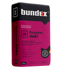 Бундекс Штукатурка гипсовая &quot;Бундекс Лайт&quot;, 25 кг/48шт